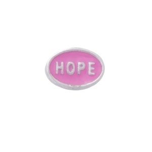 Origami Owl Pink HOPE Charms